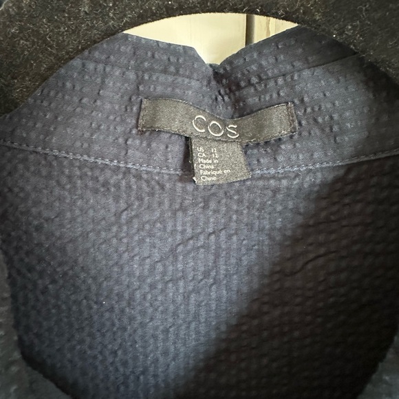 COS Seersucker Button-Up Shirt - Picture 3 of 7